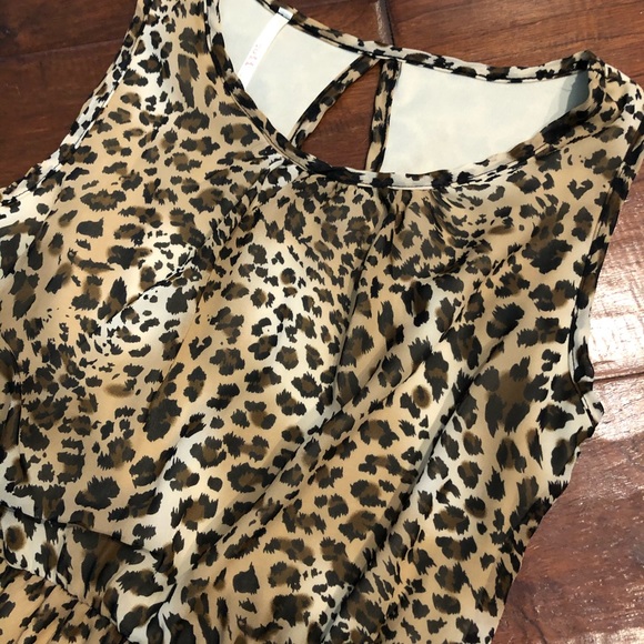 Leopard Print Sleeveless Dress Coii - Picture 2 of 3